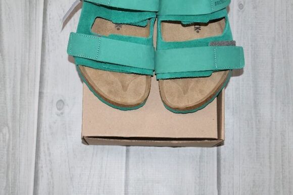 NEW Birkenstock Uji Nubuck-Suede Leather Sandals Digital Green 44EU Medium main image 8